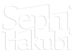 Sephi Hakubi logo white TM